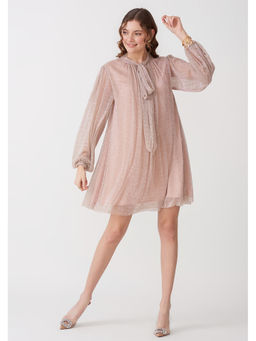 AMOSHI - Blair Dress - Beige Shimmer