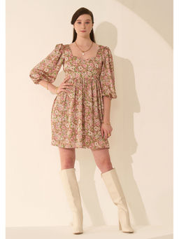 AMOSHI - Ditsy Mini Multi-Color Dress
