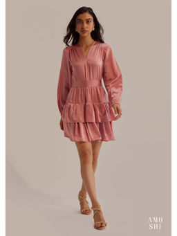 AMOSHI - Emmie Mini Dress with Belt - Pink (Set of 2)