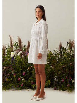 AMOSHI - Georgia Shirt Dress - White