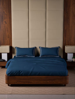 MULBERRY LIVING - Opulent Hue King Size 500TC Bedsheet with 2 Pillow Covers - Blue