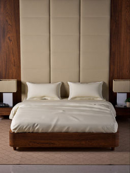 MULBERRY LIVING - Opulent Hue King Size 500TC Bedsheet with 2 Pillow Covers - Ivory