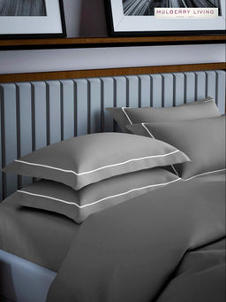 MULBERRY LIVING - Serenity Solids Pillow Covers - Grey