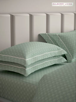 MULBERRY LIVING - Urban Grid Pillow Covers - Green