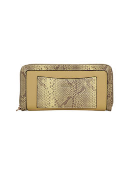 ESBEDA - Mustard Printed Animal Textured Wallet