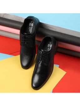 Red Chief - Black Leather Derby Shoes