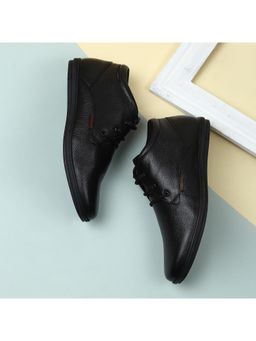 Red Chief - Black Leather Derbies