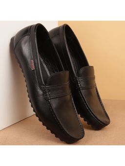 Red Chief - Black Formal Solid Loafers Shoes For Men