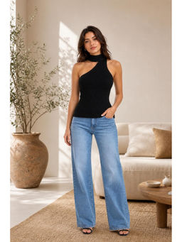 Cider - High Neck Knitted Crop Top