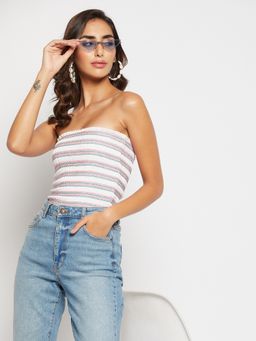 WineRed - Women Coloured Smoking Top