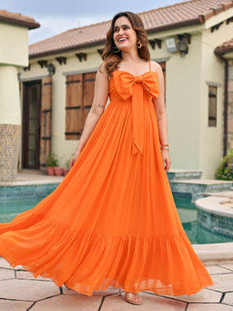 ORDINAREE - Zinnia Bow Long Dress