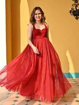 ORDINAREE - Scarlet Red Long Dress