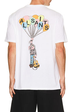 ALLSAINTS - Lofty Short Sleeve Crew in Optic White