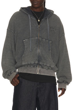 Barriers Worldwide - Star Waffle Zip Up Hoodie