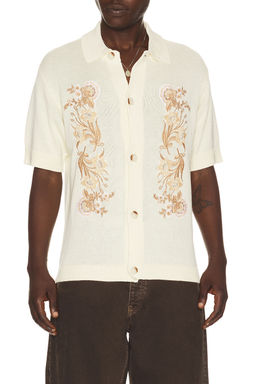 Central Park West - Anderson Embroidered Camp Shirt