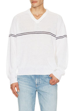 Dunst - V Neck Striped Sweater