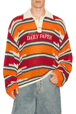 Daily Paper - Kente Stripe Knit Polo