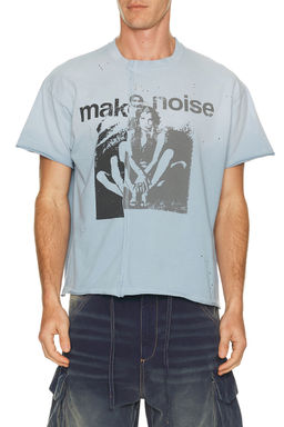 Jaded London - Make Noise Spliced Frayed T-Shirt