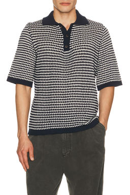 PEREGRINE - Island Crochet Button Polo