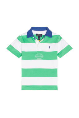 POLO RALPH LAUREN - Short Sleeve Jersey Knit Rugby Striped Shirt
