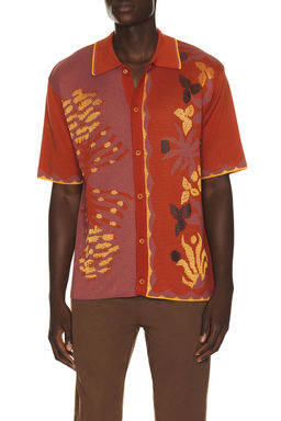 SCOTCH & SODA - Knitted Jacquard Short Sleeve Shirt