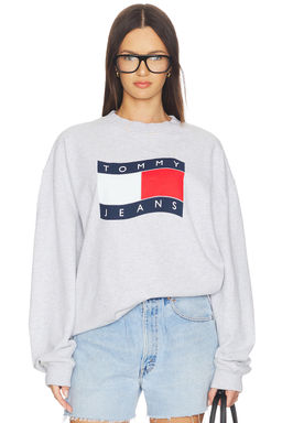 Tommy Jeans - 90s Wavy Flag Crew Sweatshirt