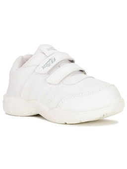 Bata - White Velcro Strap School Shoes for Kids