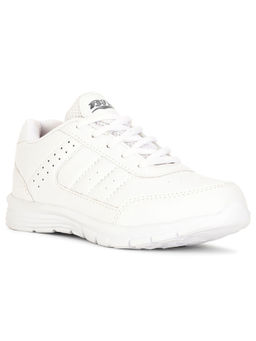 Bata - White Lace-Up School Shoes for Kids