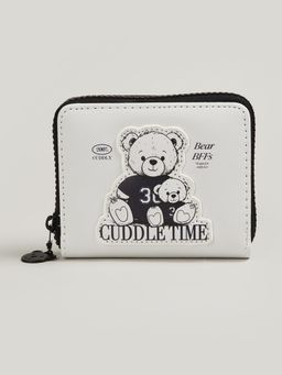 max - Women Applique Zip Around Wallet