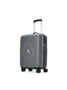 Aristocrat - Unisex Crystal Hard Luggage Trolley Bag - Grey
