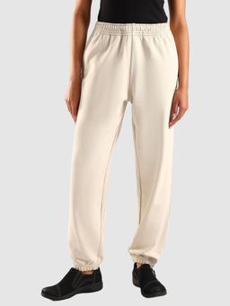 Calvin Klein - Beige Regular Fit Logo Mid Rise Joggers