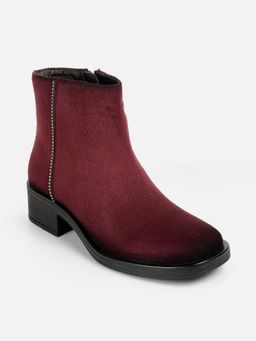Mochi - Women Maroon Casual Boots