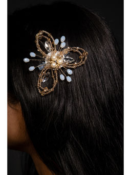 BEAUTY SPOT JEWELLERY - Bronze & Gold Blue Silver Hair Clip