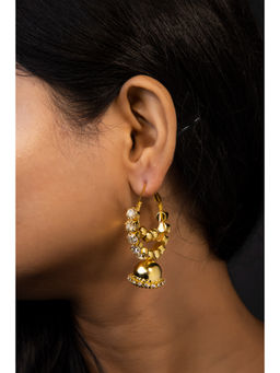 BEAUTY SPOT JEWELLERY - White Stone Chandbalis