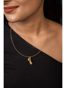 BEAUTY SPOT JEWELLERY - Gold Rain Drop Pendant Necklace