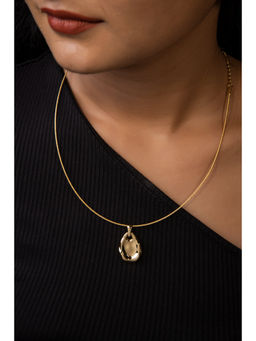 BEAUTY SPOT JEWELLERY - Gold Pendent Drop Style Necklace