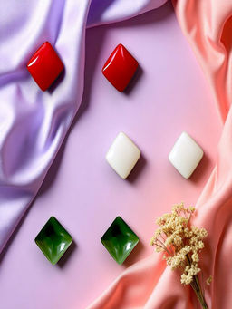 Accessher - Multi-Color Stud Earrings (Pack of 3)