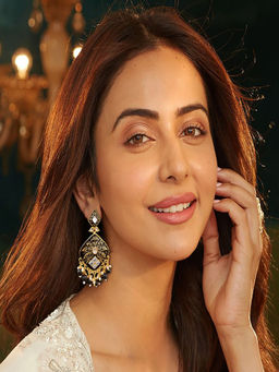 Accessher - Black Danglers Earrings