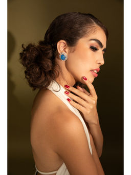 Modarta By Kamakshi - Classic Blue Stone Studs