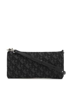 Calvin Klein - Printed Black Polyester Sling Bag
