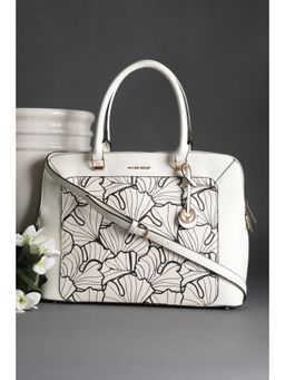 Allen Solly - Women White Casual Handbag with Detachable Strap