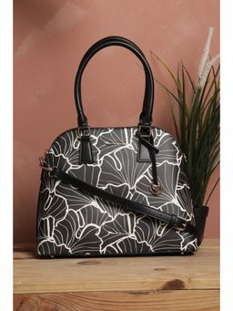 Allen Solly - Women Black Casual Handbag with Detachable Strap