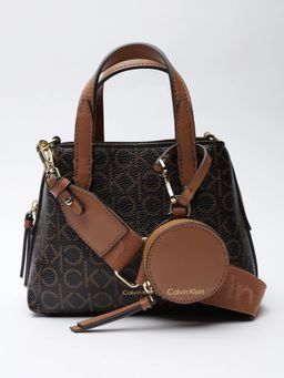 Calvin Klein - Logo Brown Sling Bag with Pouch