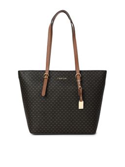 Calvin Klein - Logo Brown Pvc Tote Bag