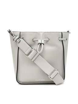 Calvin Klein - Solid Grey Pvc Crossbody Bag