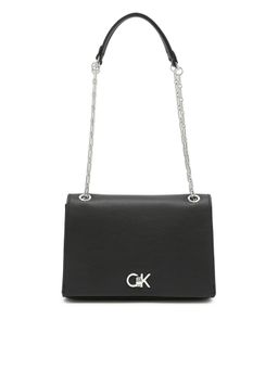Calvin Klein - Solid Black Polyester Sling Bag