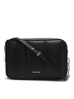 Calvin Klein - Solid Black Pu Sling Bag