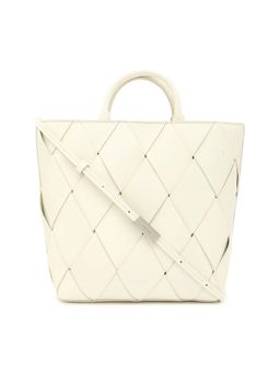 Calvin Klein - Solid Off-White Pu Bag