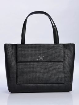 Calvin Klein - Logo Black Pu Handbag