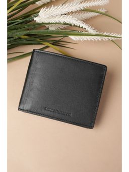 Louis Philippe - Men Black Solid Genuine Leather Wallet